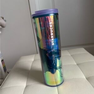 Starbucks Holographic Tumbler with Purple Lid